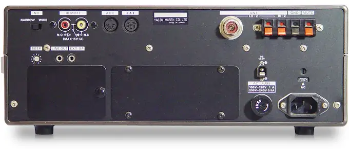 Pannello posteriore e connessioni del Yaesu FRG-8800