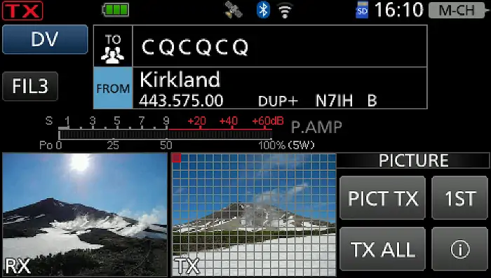 ICOM IC-705 D-STAR functions