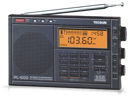 TECSUN PL-600 PLL Dual Conversion SSB World Band Radio Receiver ** SILVER **